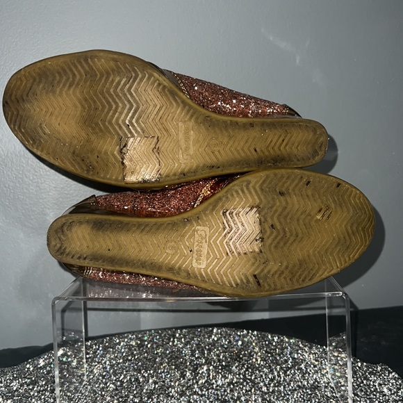 Rose gold sparkle wedges size 9 - Picture 6 of 6